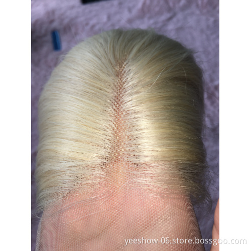 Wholesale price top quality brazilian glueless 613 lace front wig raw with baby hair cuticle aligned virgin remy hair
